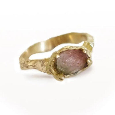 Tori pink  | טבעת זהב עם אבן טורמלין